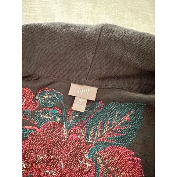J. Jill Open Cardigan Embroidered Size XS Petite - Picture 4 of 7